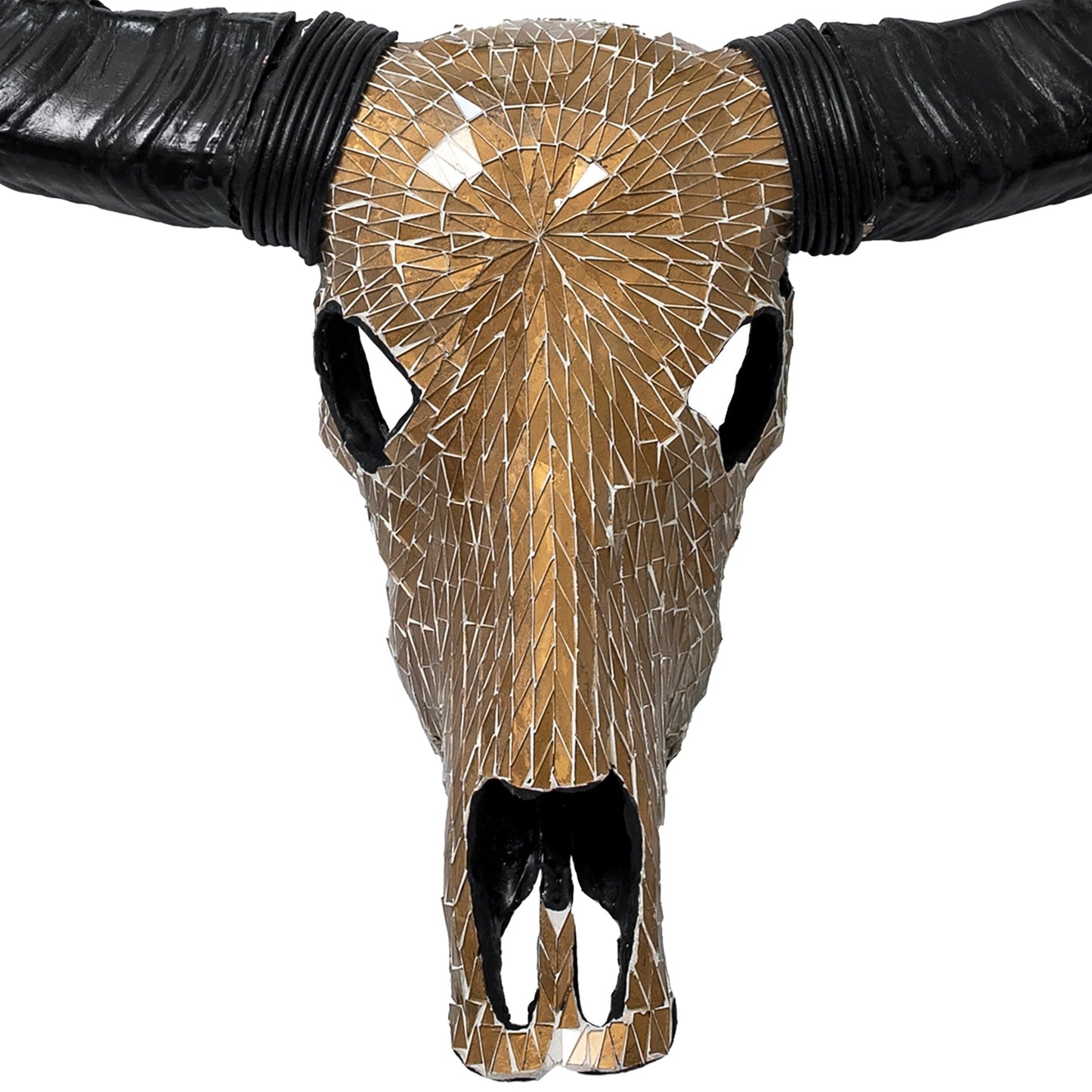Buffalo Skull - Mocha Mirror // Mosaic Finish