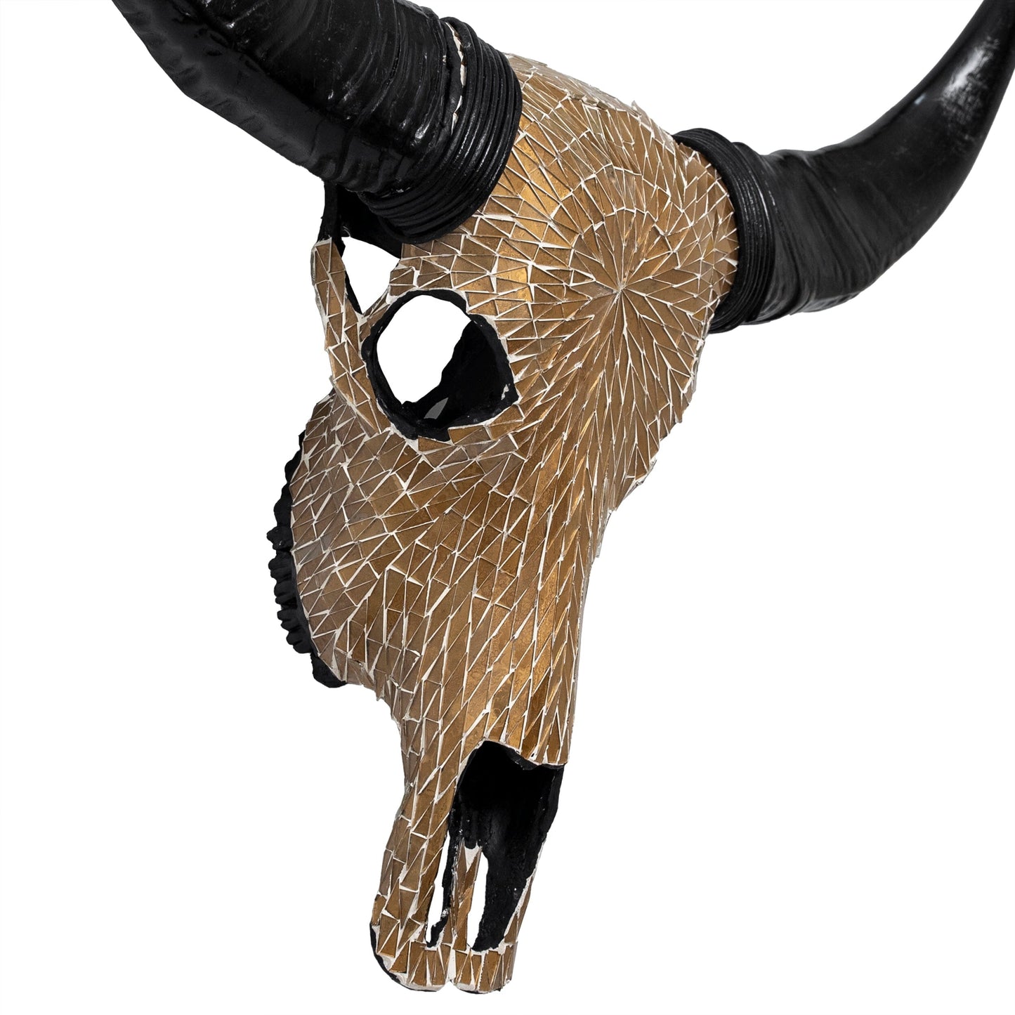 Buffalo Skull - Mocha Mirror // Mosaic Finish