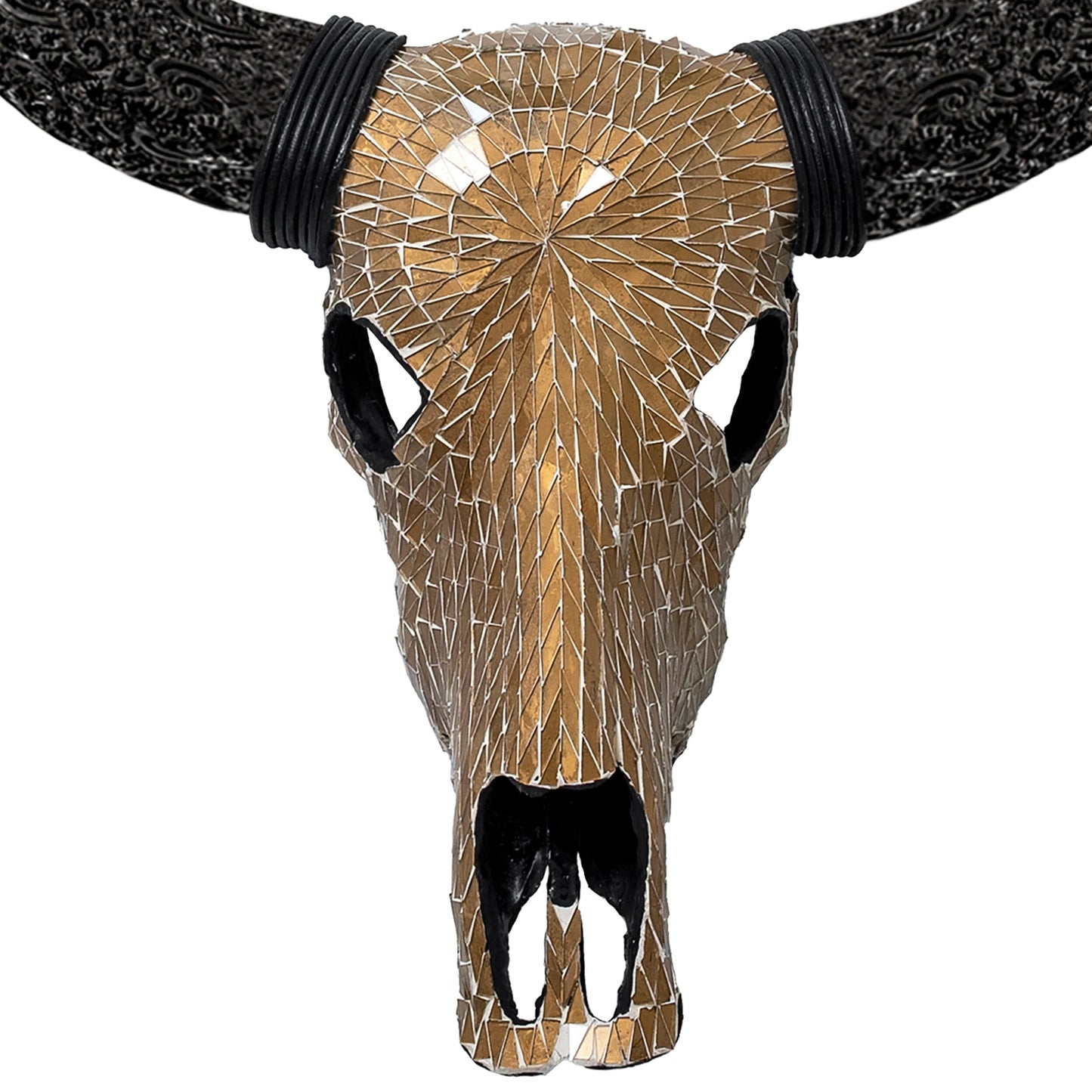 Buffalo Skull - Mocha Mirror // Mosaic Finish