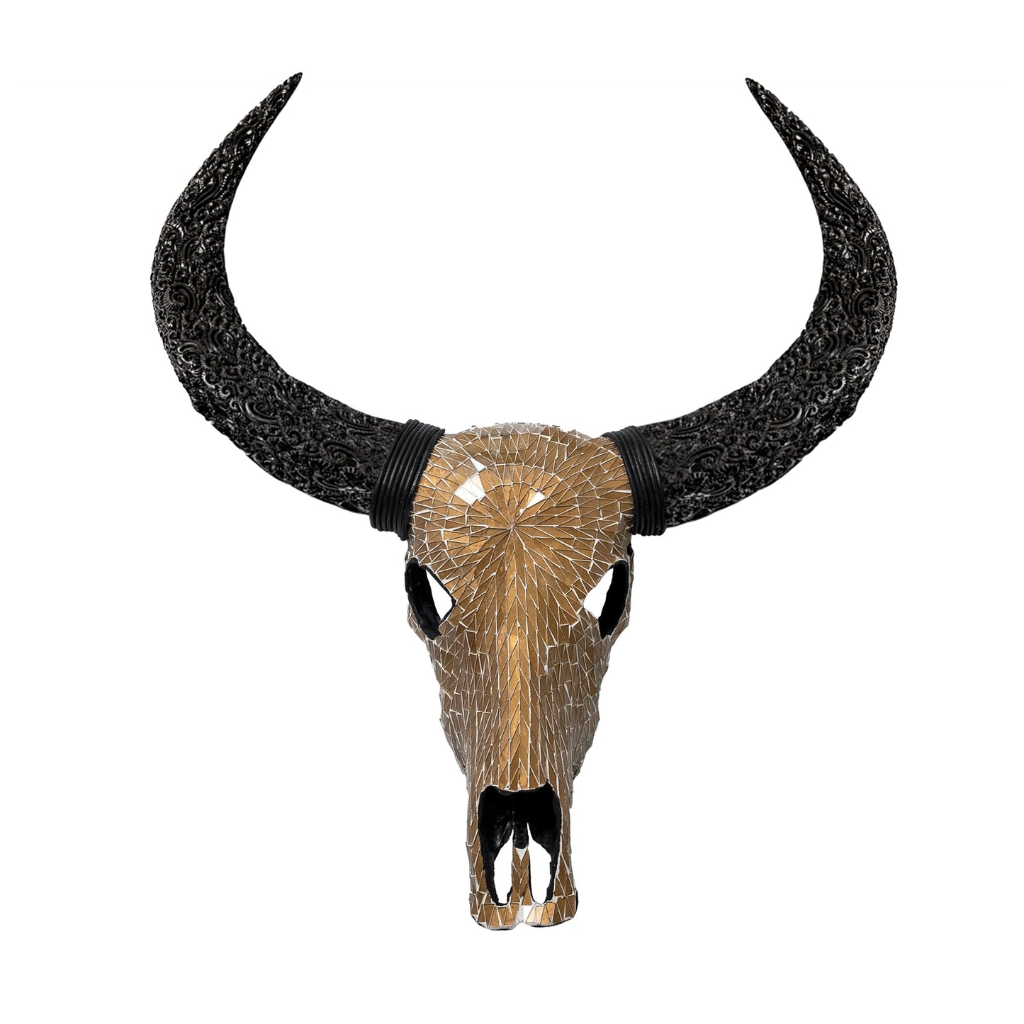 Buffalo Skull - Mocha Mirror // Mosaic Finish