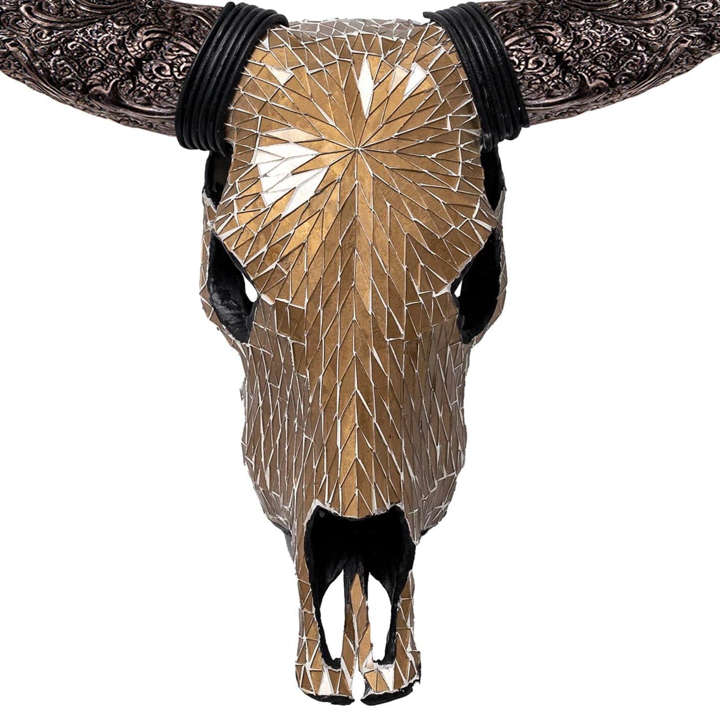 Cow Skull - Mocha Mirror // Mosaic Finish