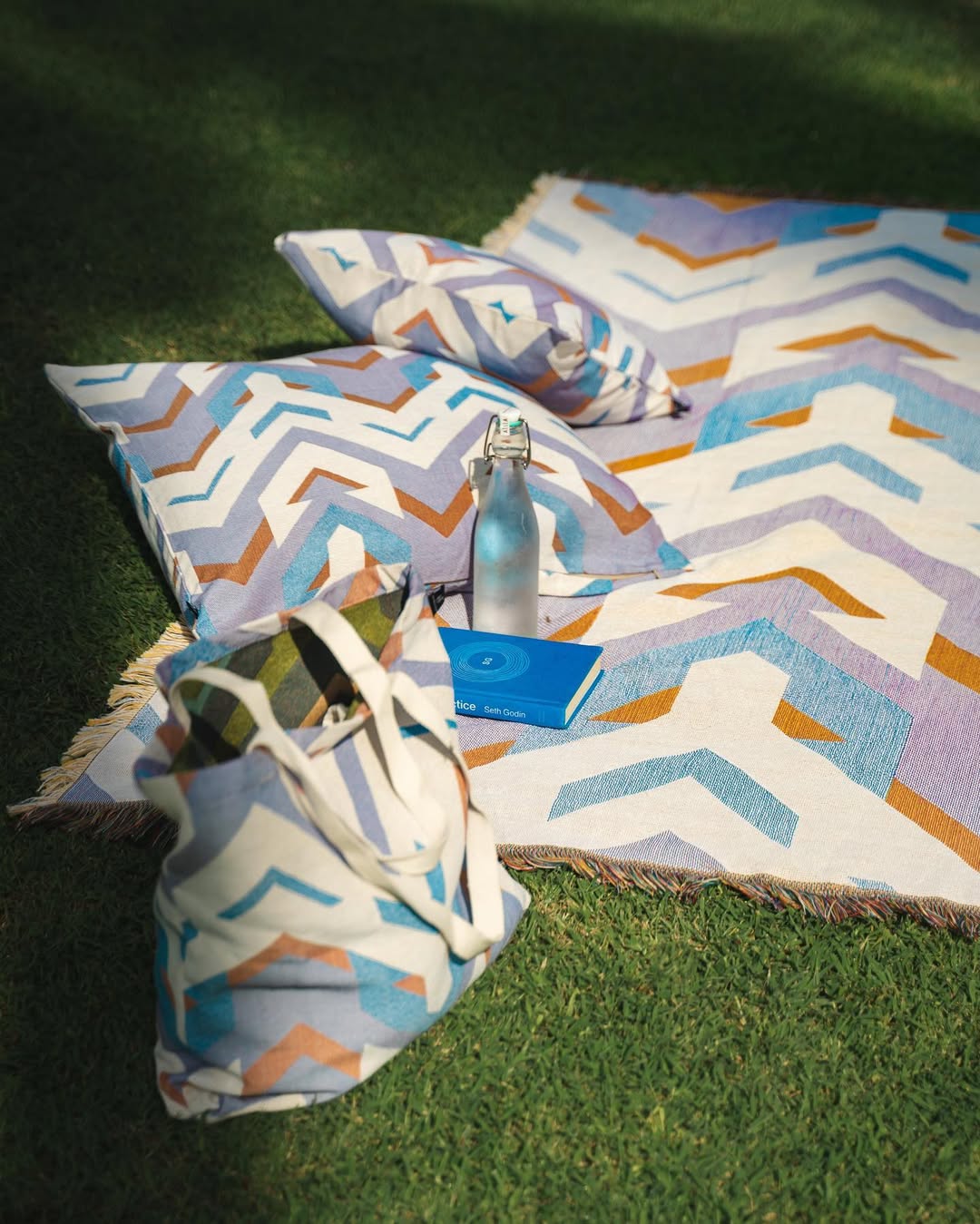 From Me To You' Woven Picnic Rug / Throw