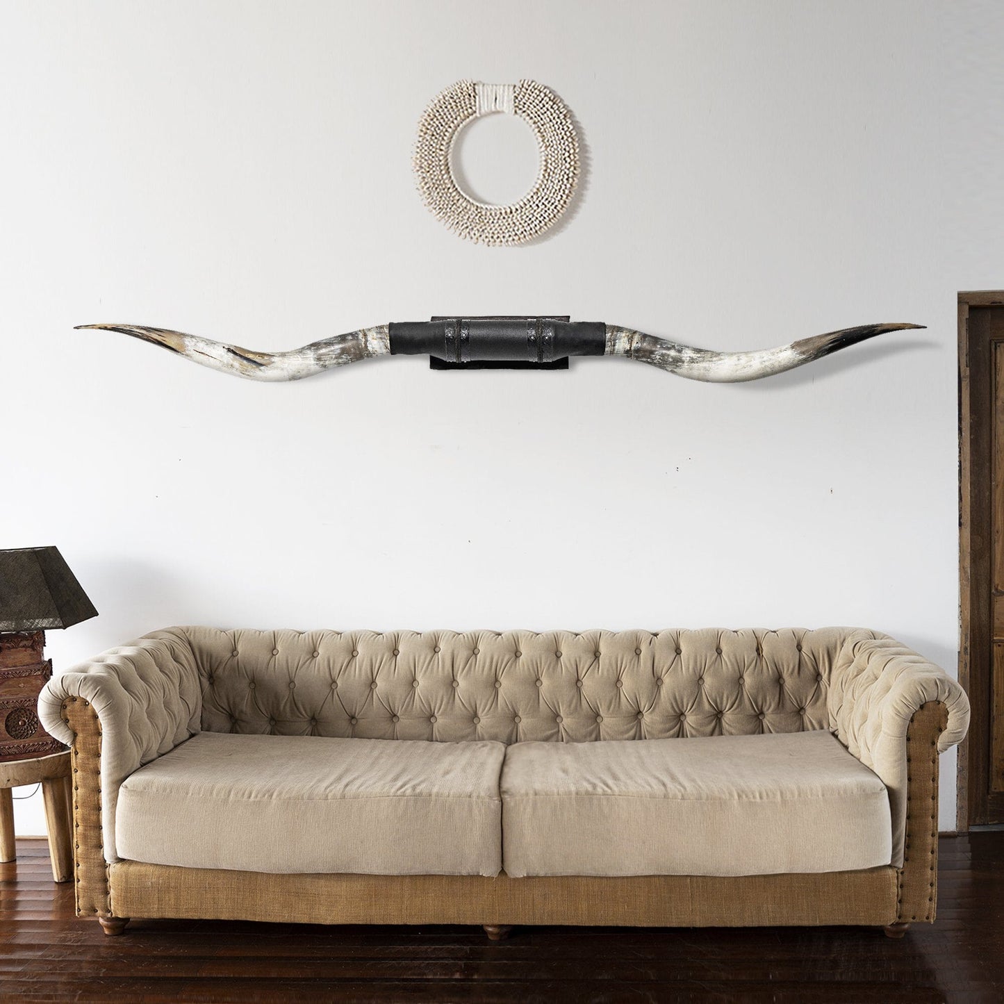Black Leather Mount // XL Longhorns - Tracker