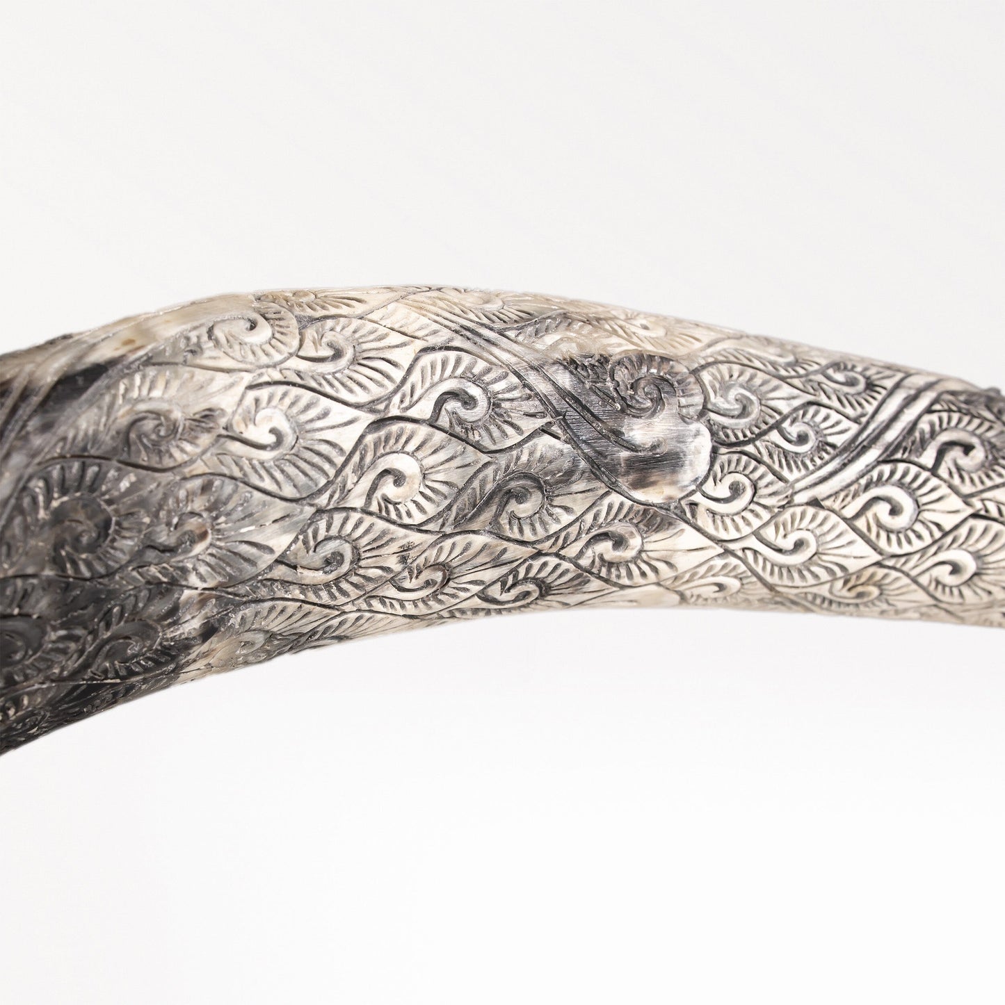 Hand Carved Longhorn Skull - Antique Bronze Mandala // Metallic Finish