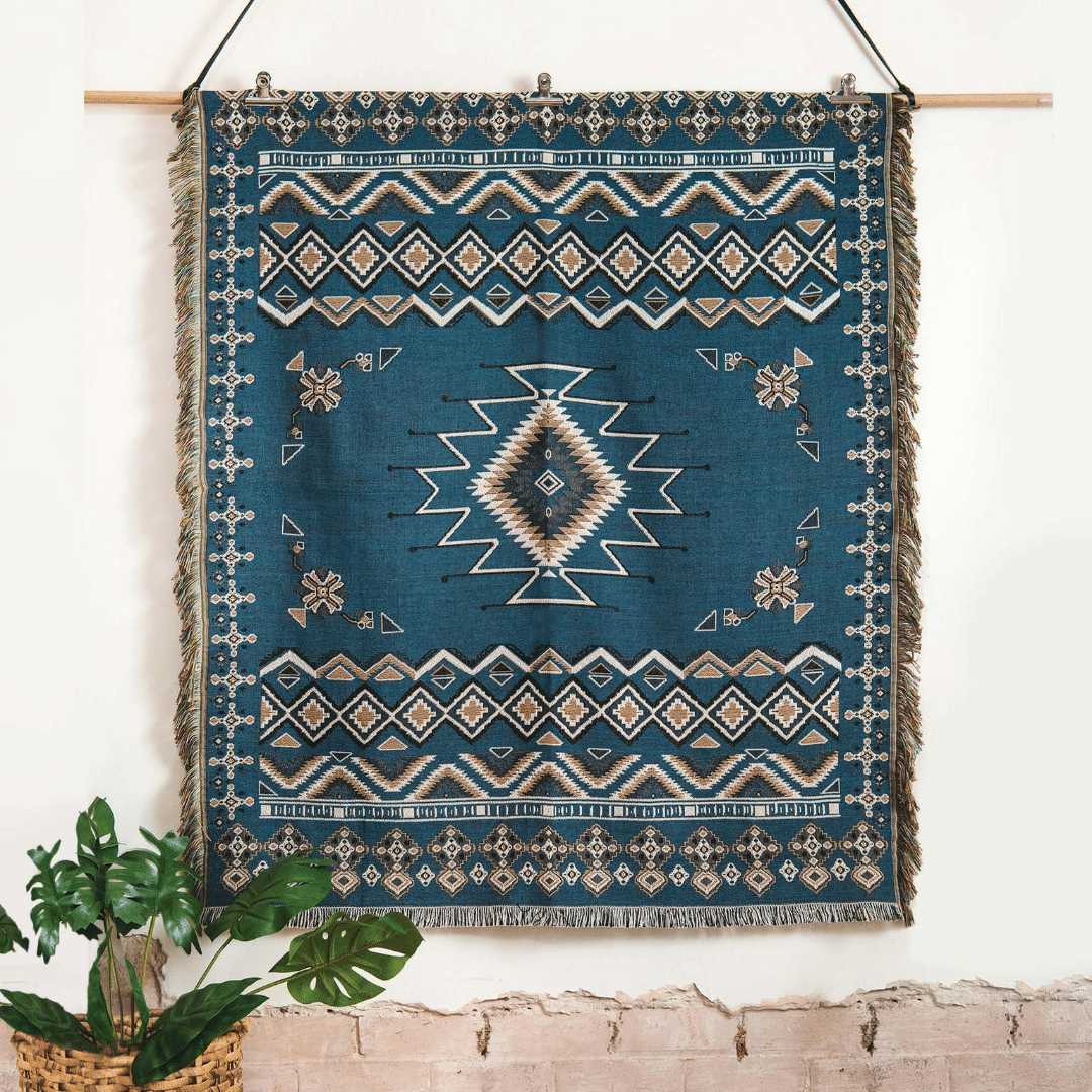Let It Be' Woven Picnic Rug / Throw