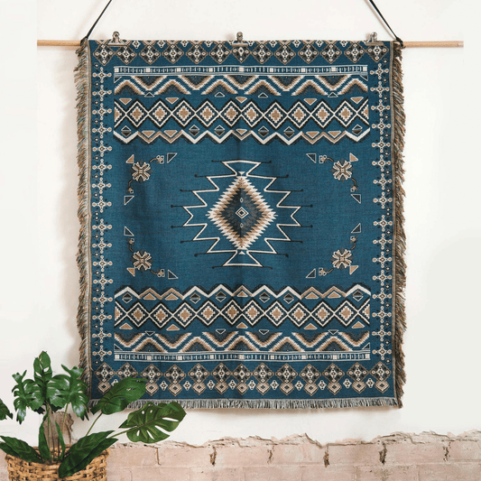 Let It Be' Woven Picnic Rug / Throw
