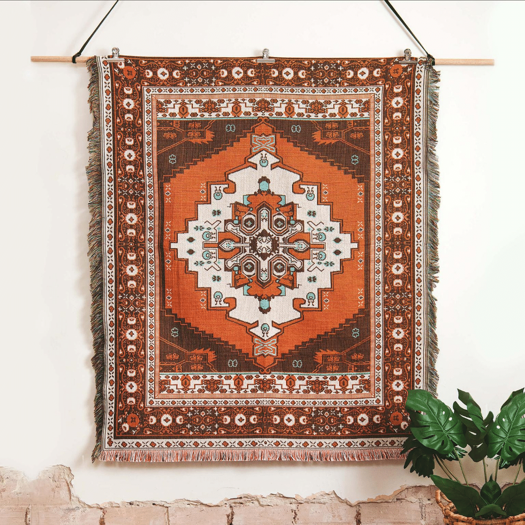 Norwegian Wood' Woven Picnic Rug / Throw