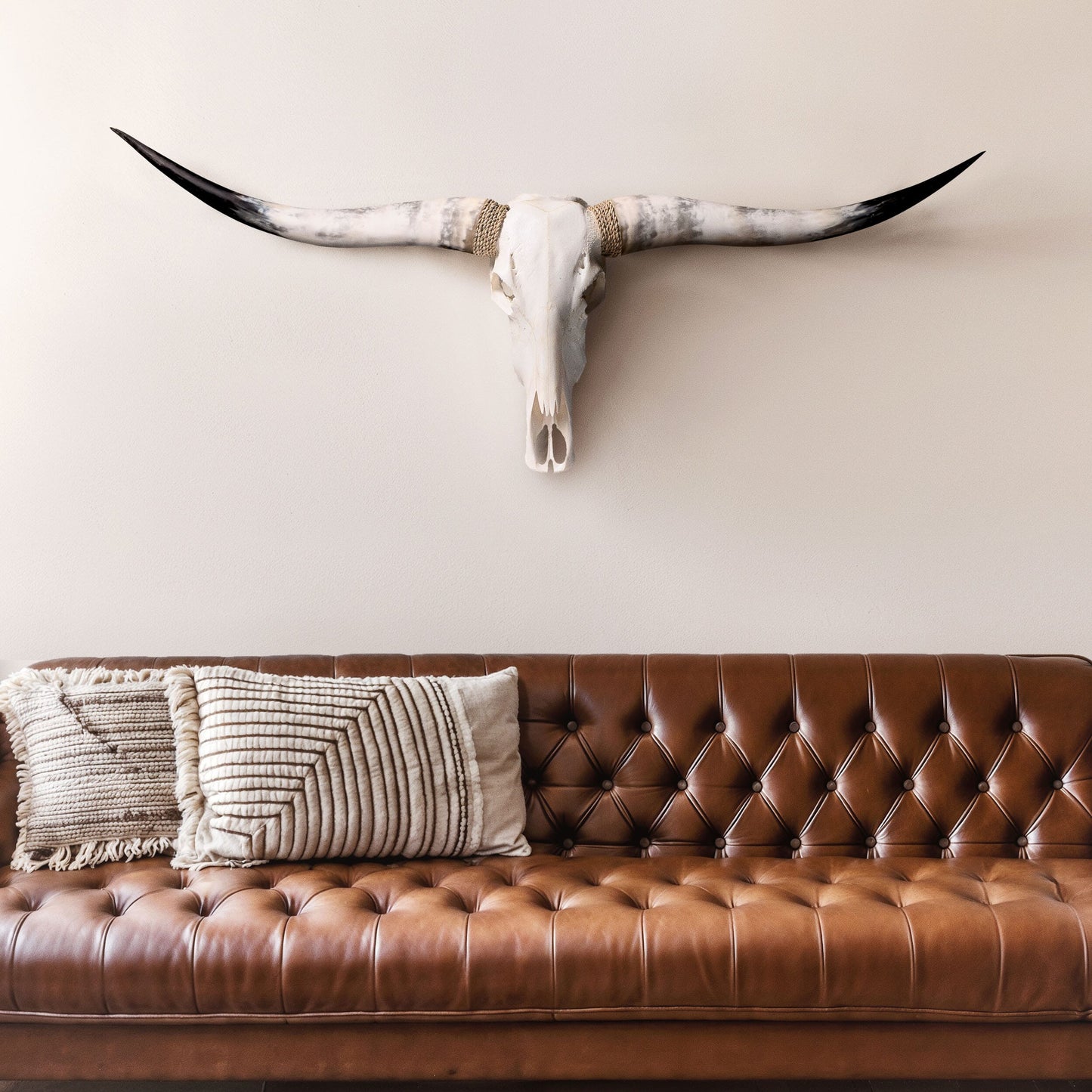 Longhorn Skull - White Storm