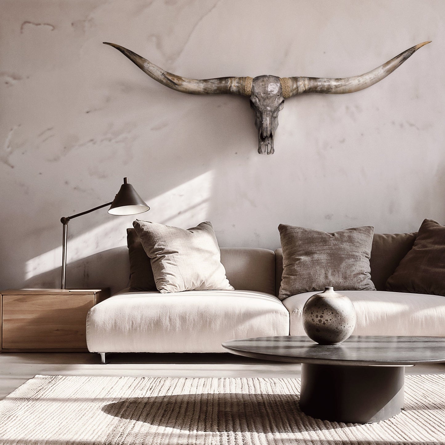 Longhorn Skull // XL Horns - Gray Storm