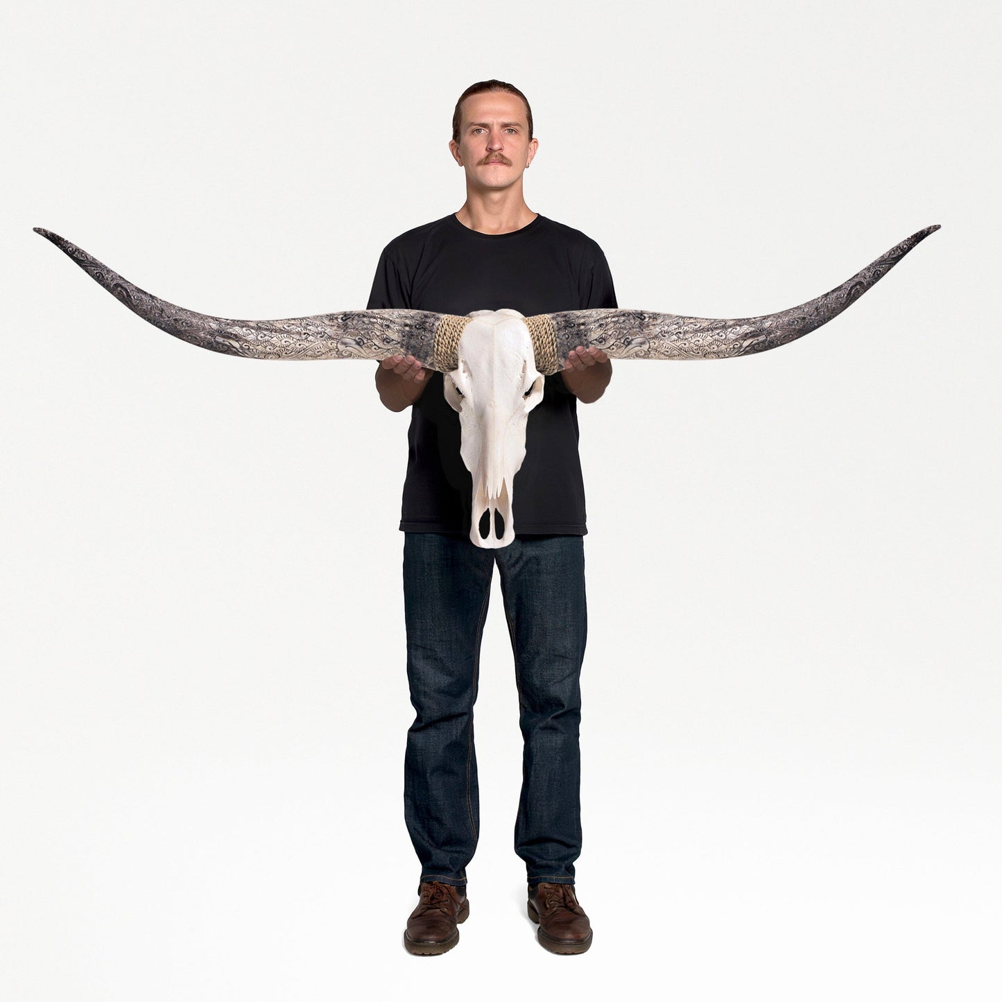 Longhorn Skull - White Storm
