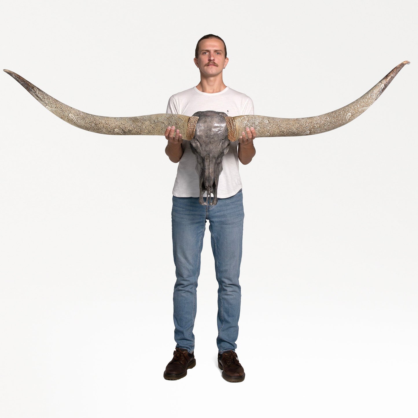 Longhorn Skull // XL Horns - Gray Storm