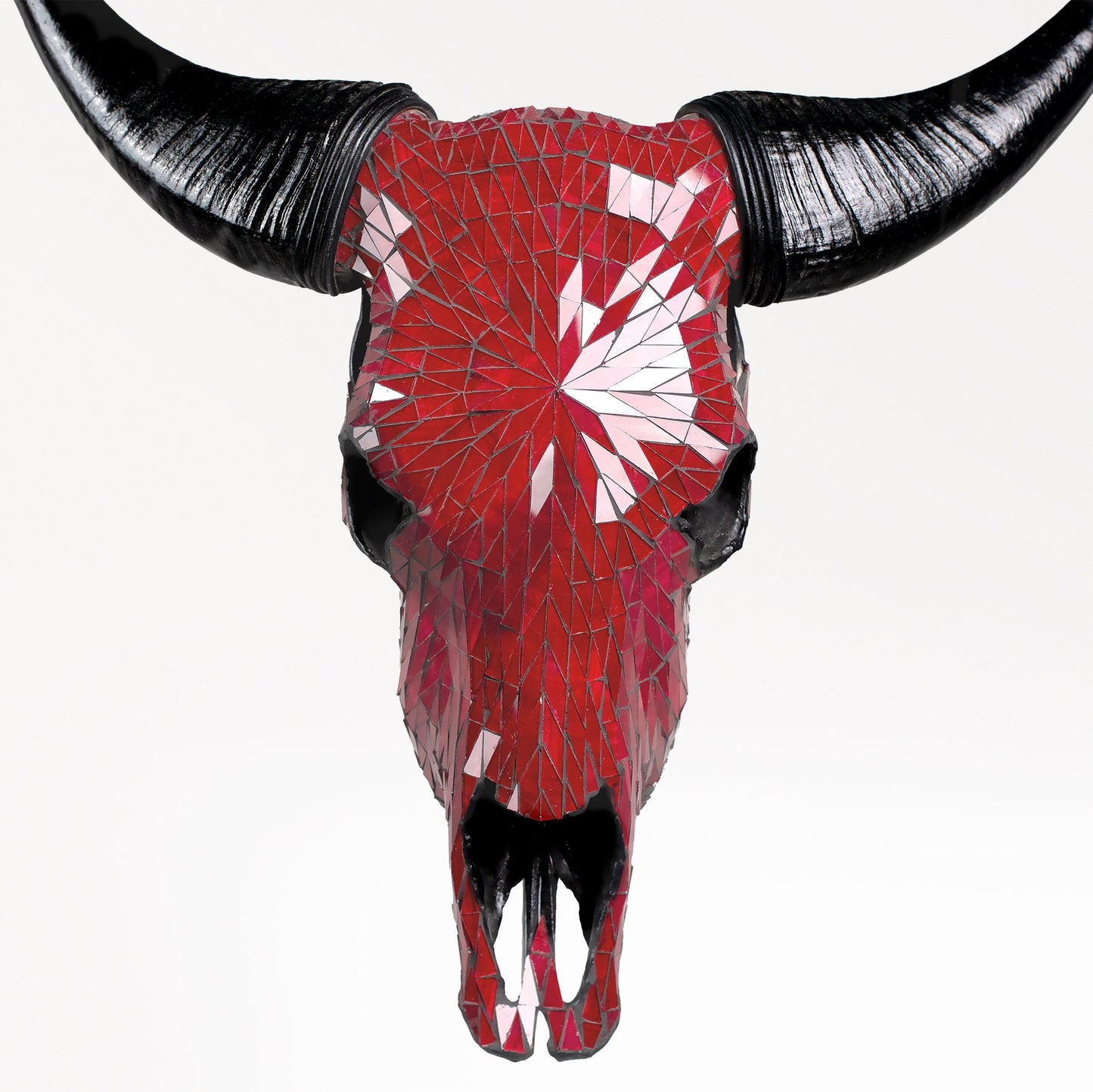 Cow Skull - Red Mirror // Mosaic Finish