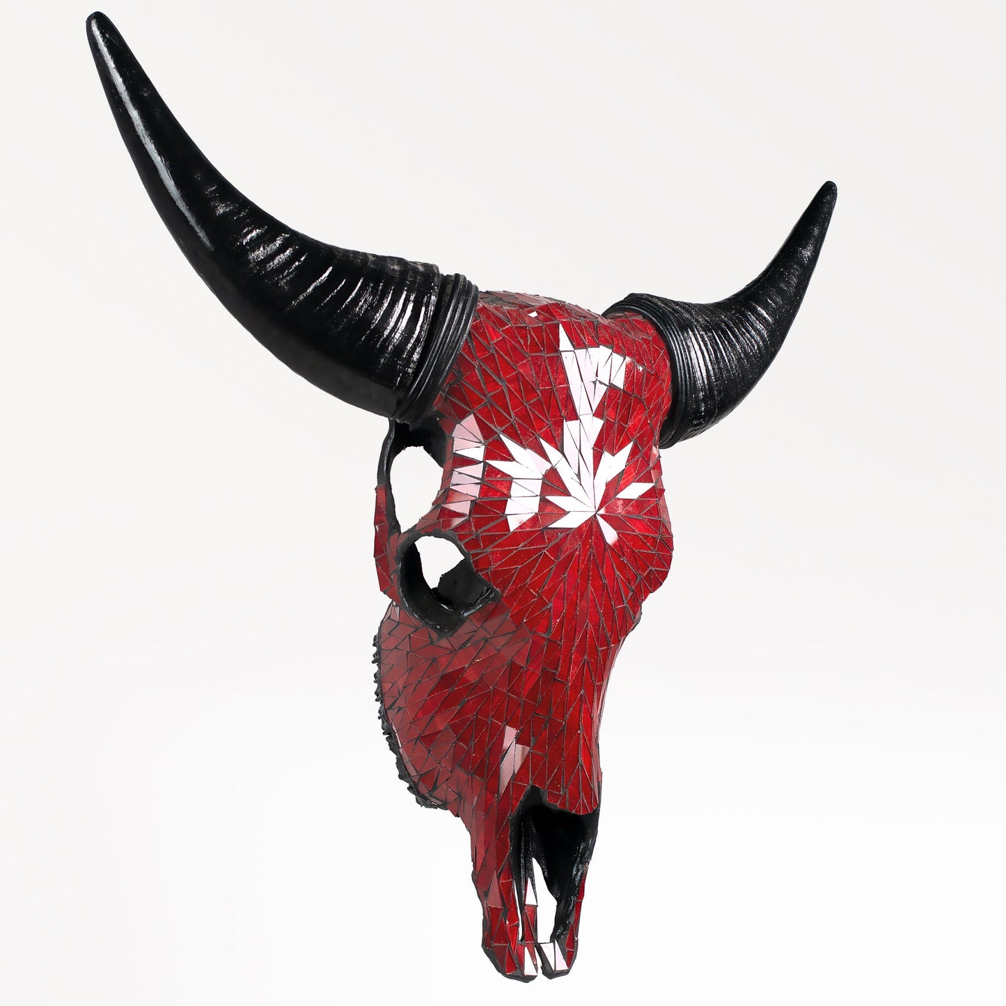 Cow Skull - Red Mirror // Mosaic Finish