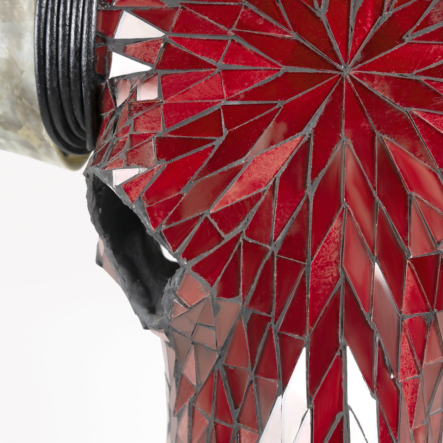 Longhorn Skull // XL Horns - Red Mirror // Mosaic Finish