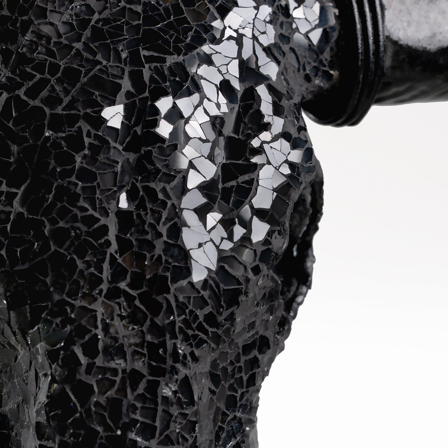 Cow Skull -  Black Mirror // Mosaic Finish