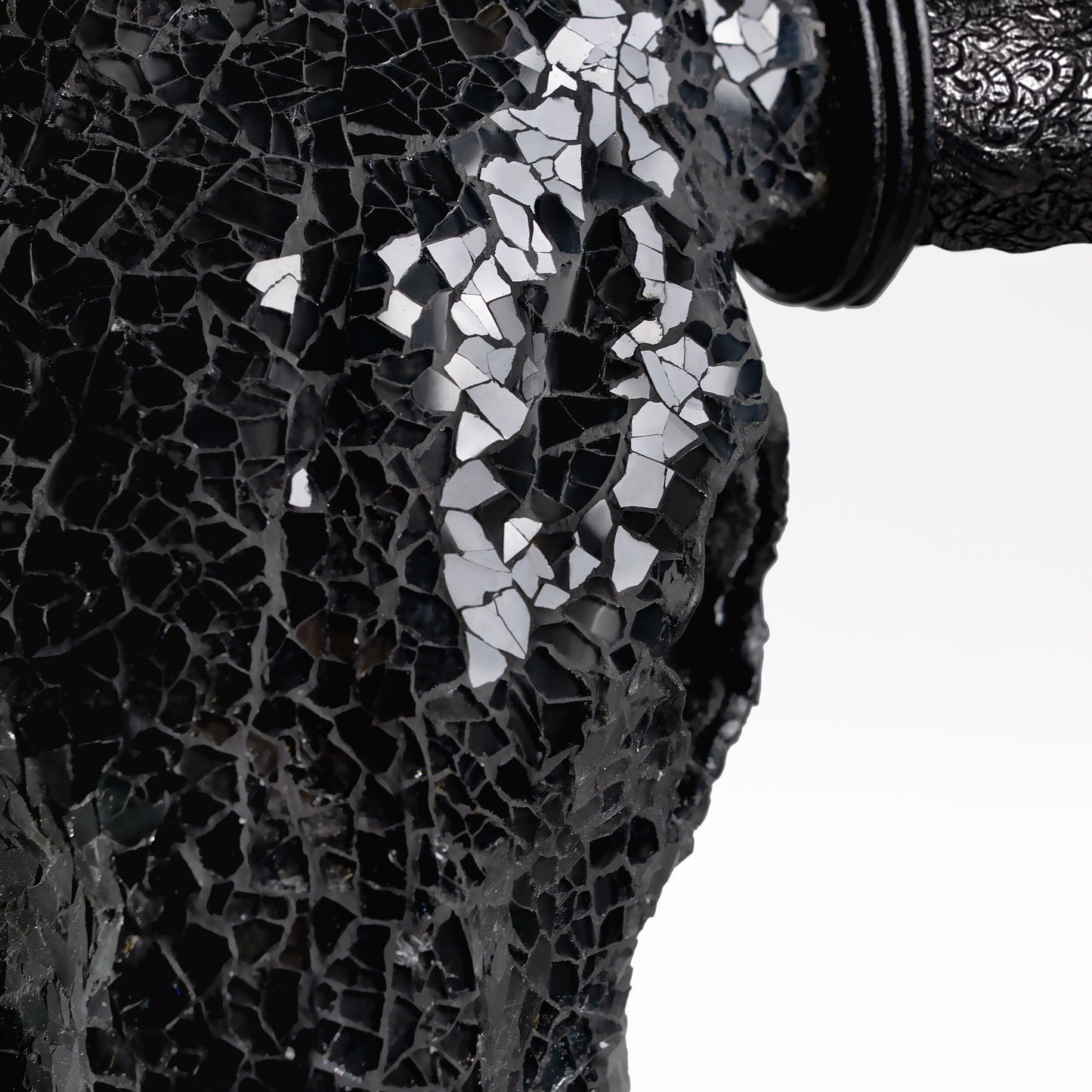 Cow Skull -  Black Mirror // Mosaic Finish