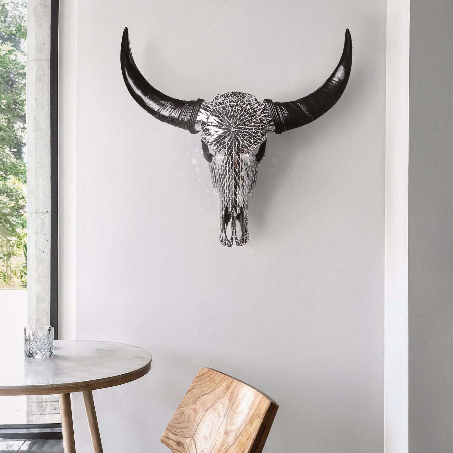 Buffalo Skull - Mirror // Mosaic Finish