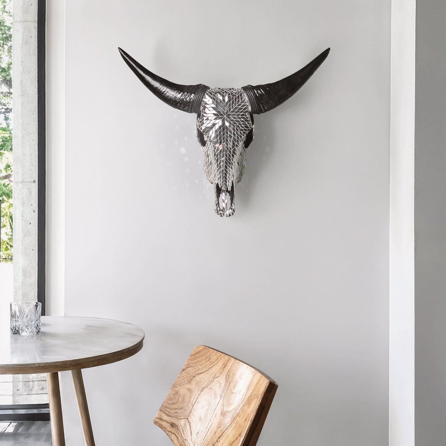 Cow Skull - Mirror // Mosaic Finish