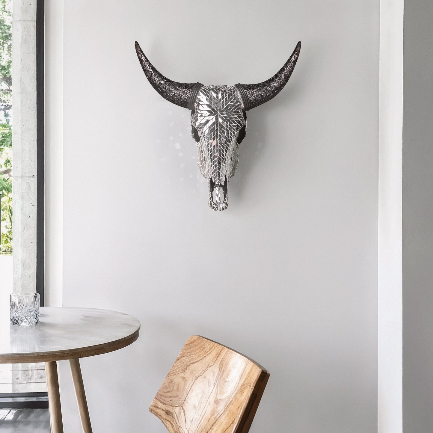 Cow Skull - Mirror // Mosaic Finish