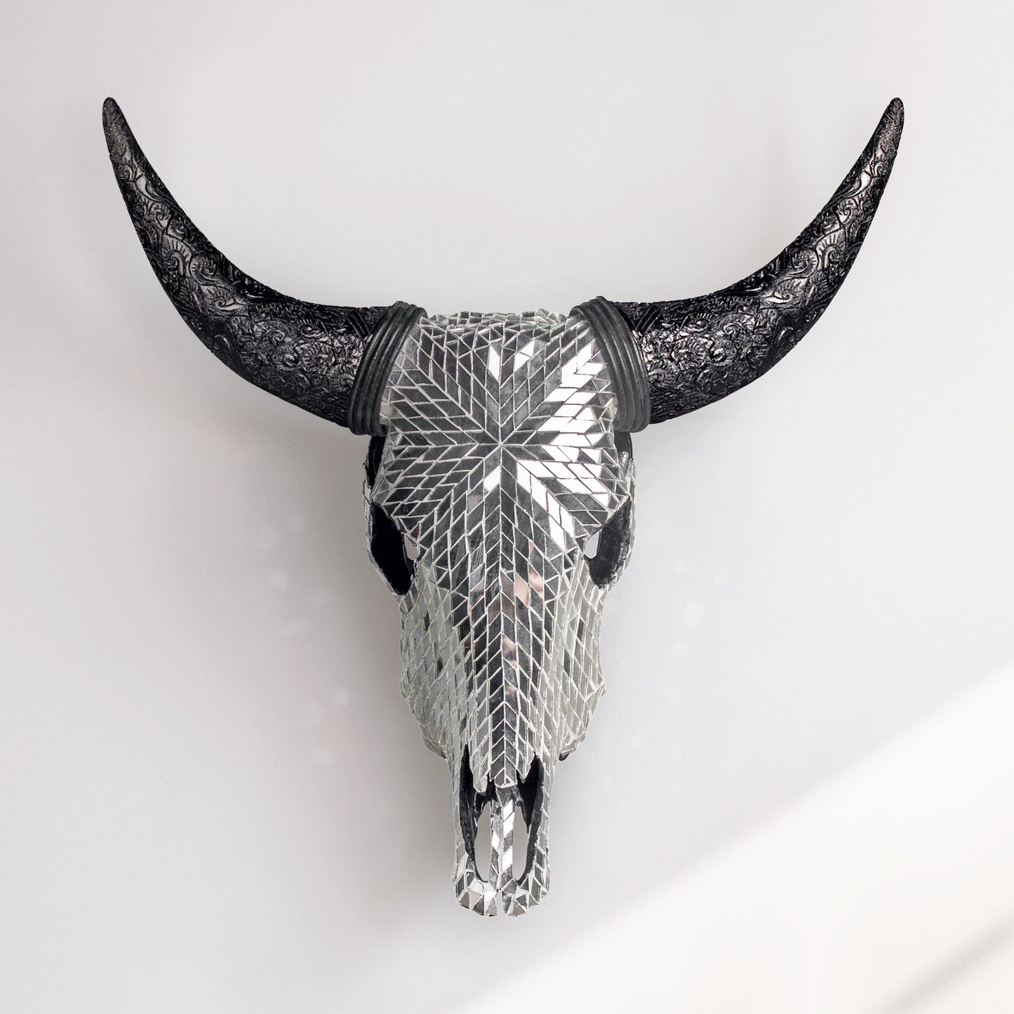 Cow Skull - Mirror // Mosaic Finish