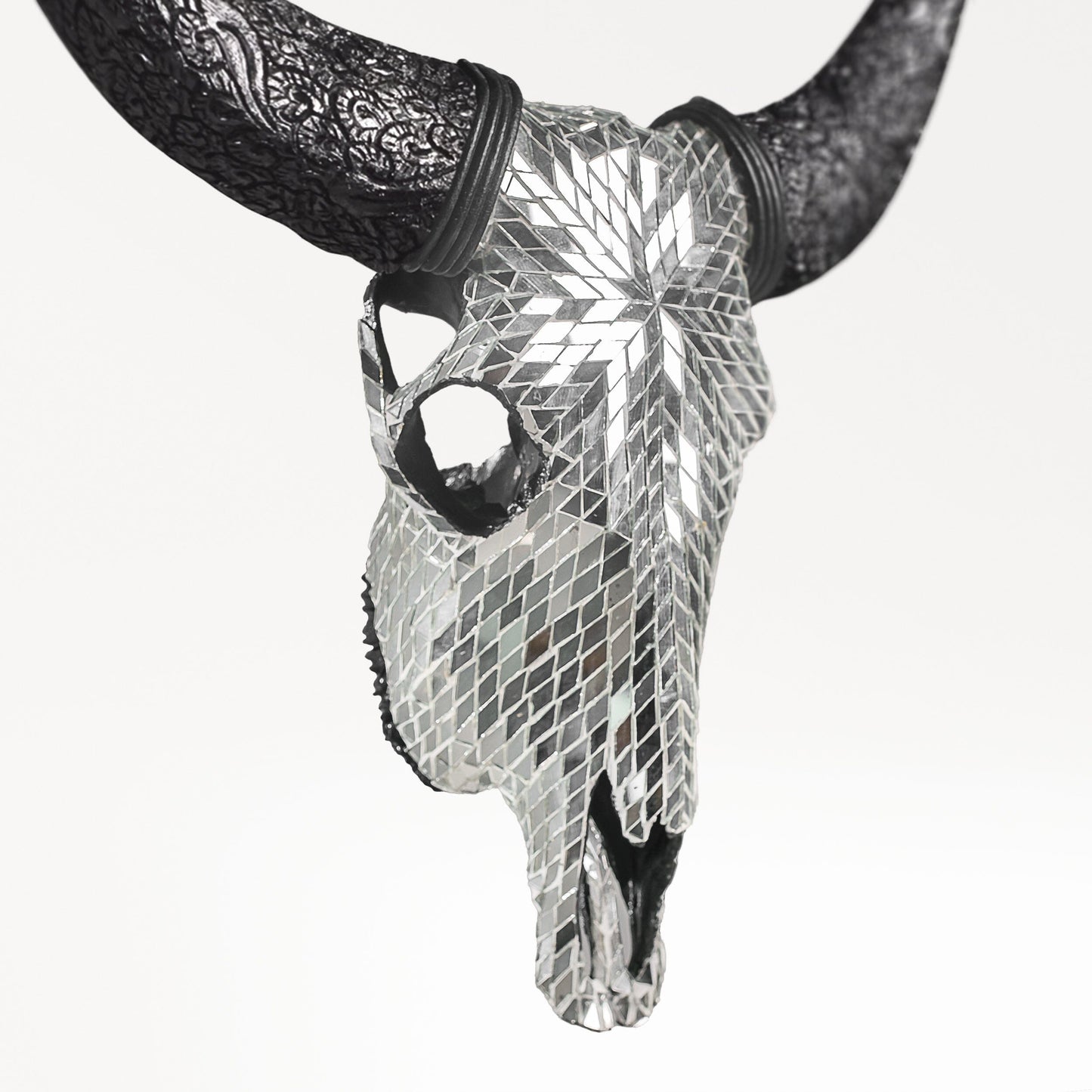 Cow Skull - Mirror // Mosaic Finish