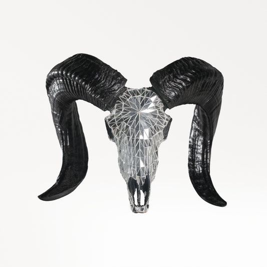 Ram Skull - Mirror // Mosaic Finish