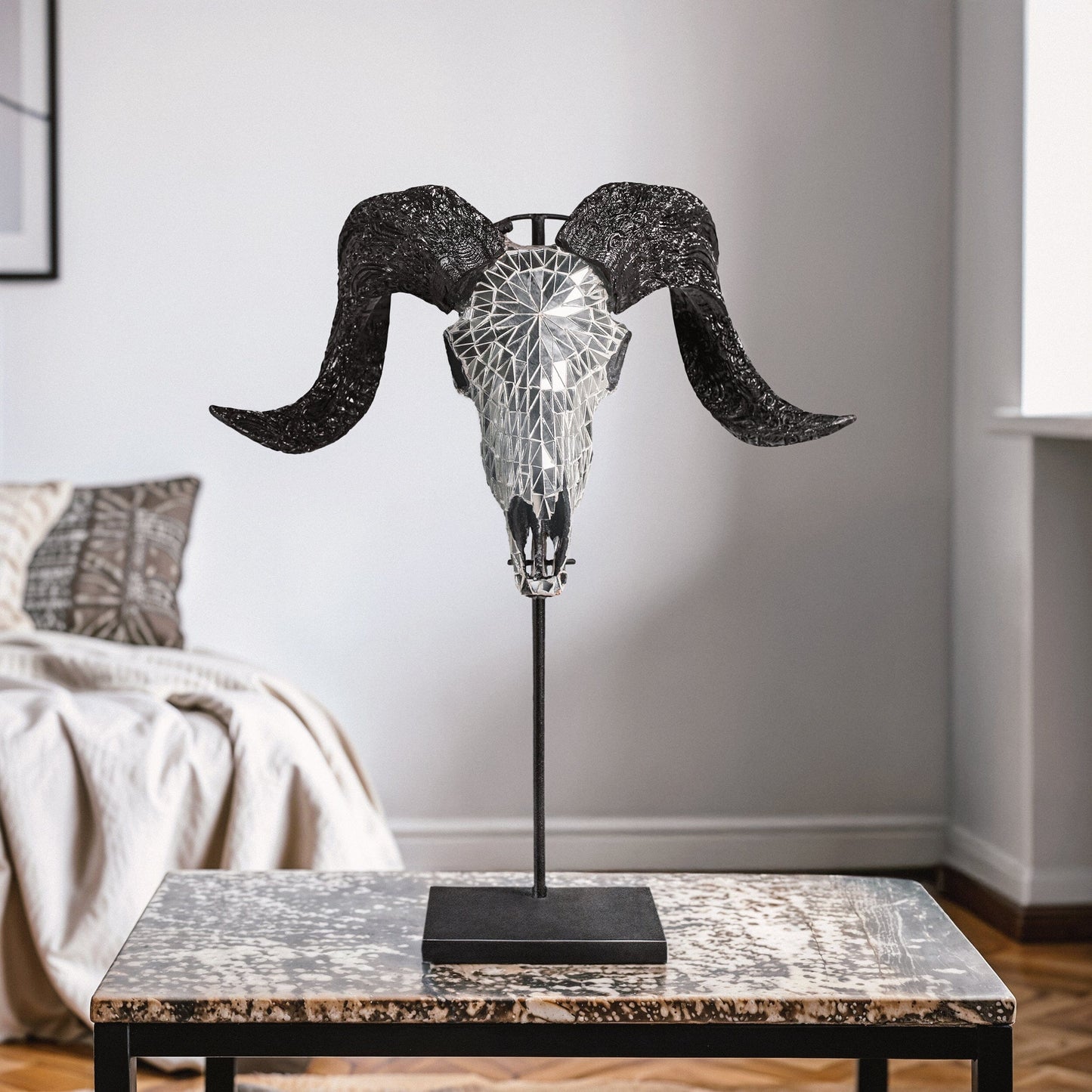 Ram Skull - Mirror // Mosaic Finish