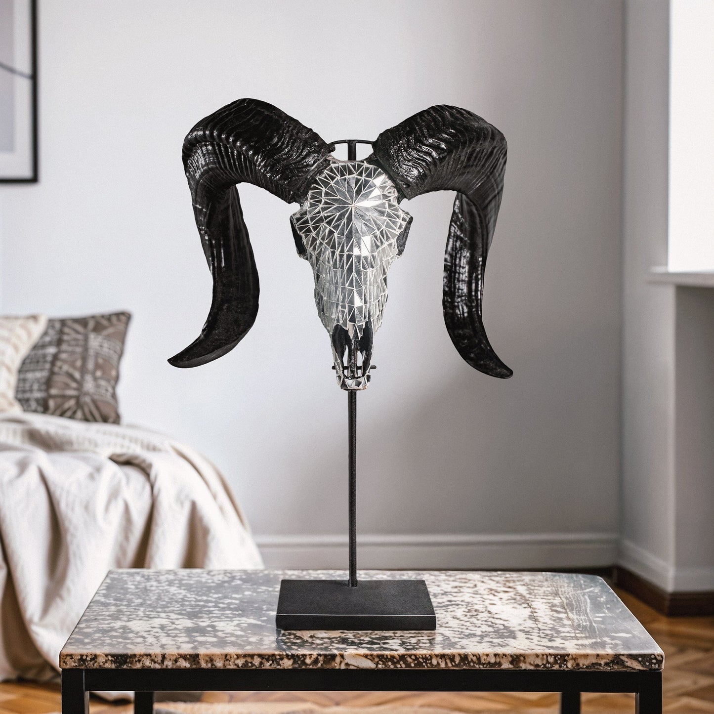 Ram Skull - Mirror // Mosaic Finish