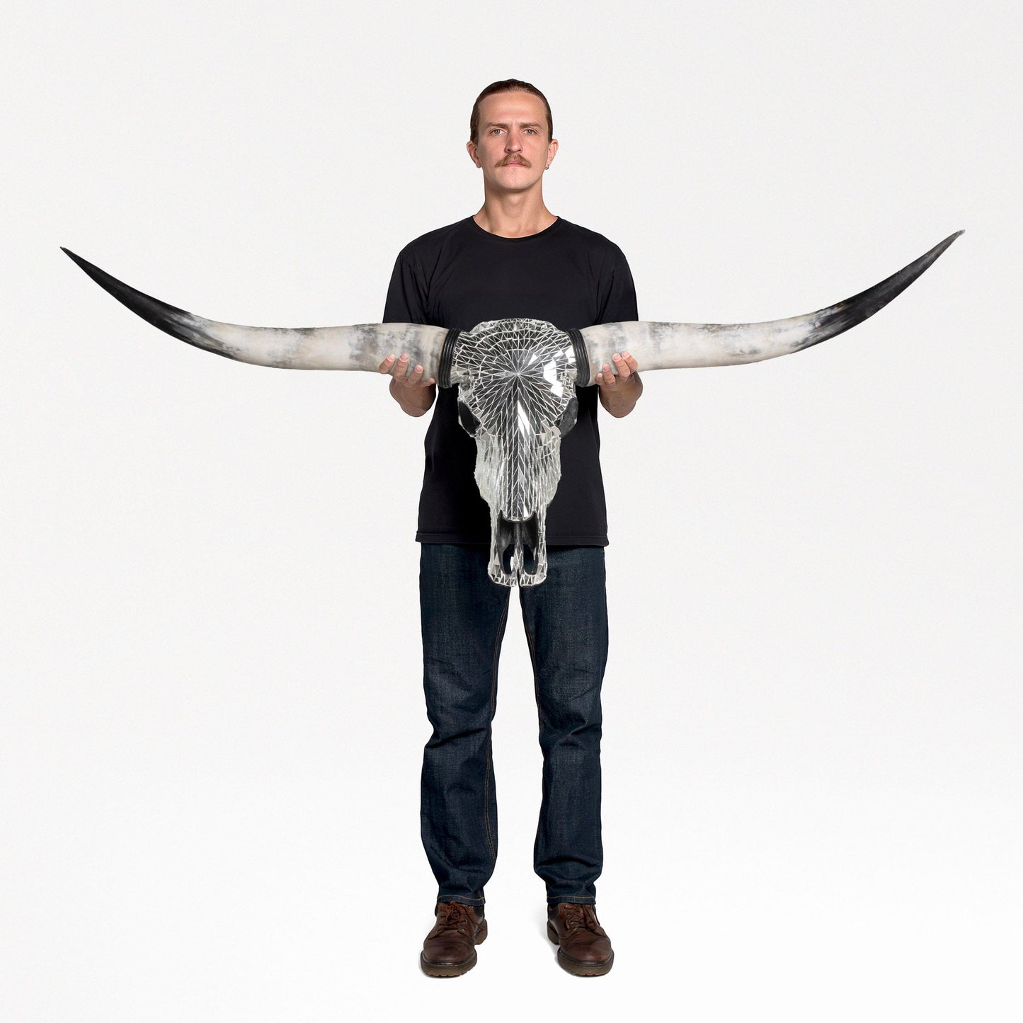 Longhorn Skull - Mirror // Mosaic Finish