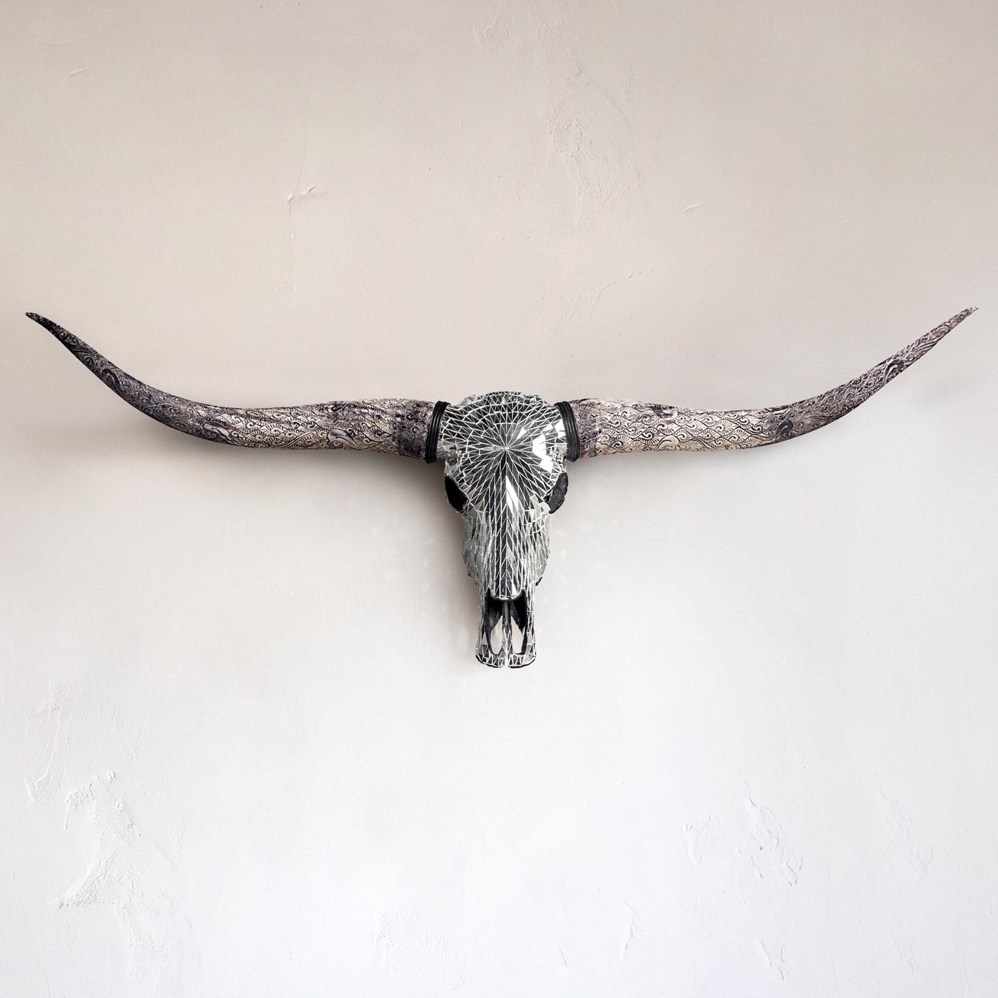 Longhorn Skull - Mirror // Mosaic Finish