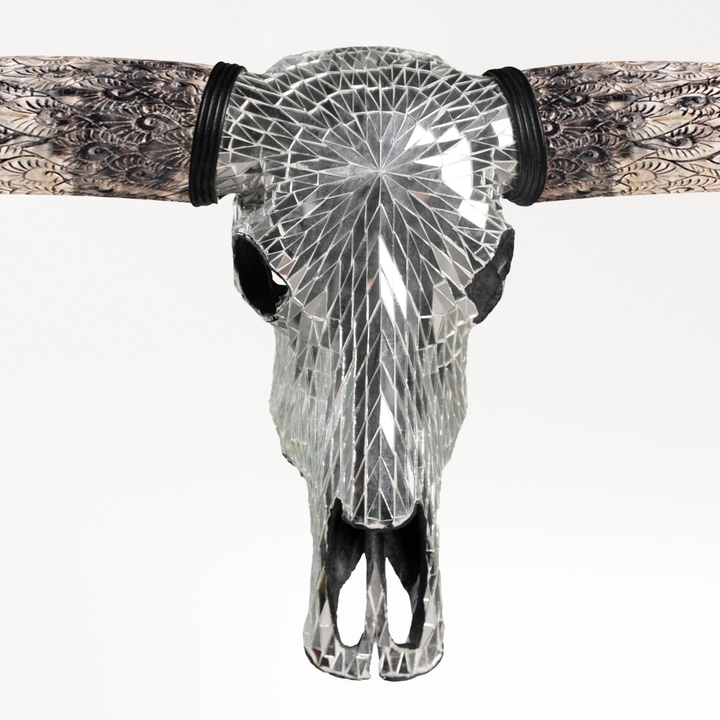 Longhorn Skull - Mirror // Mosaic Finish
