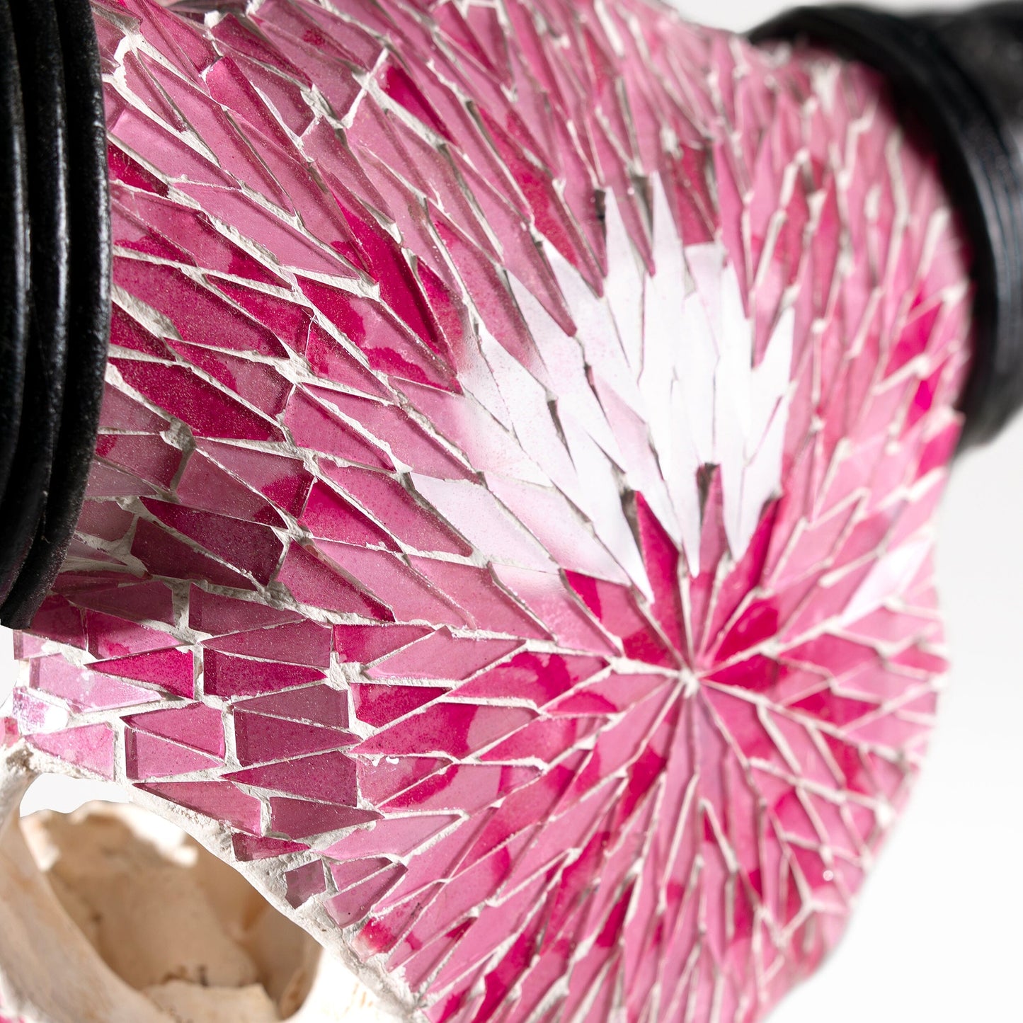 Buffalo Skull -  Pink Mirror // Mosaic Finish