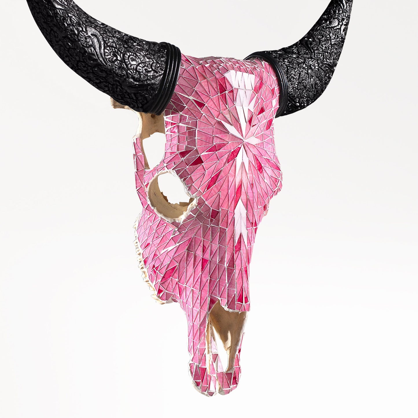 Cow Skull - Pink Mirror // Mosaic Finish