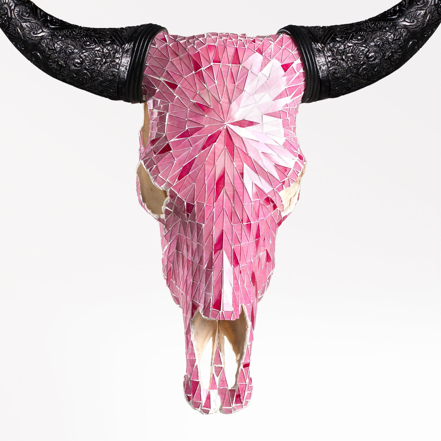 Cow Skull - Pink Mirror // Mosaic Finish
