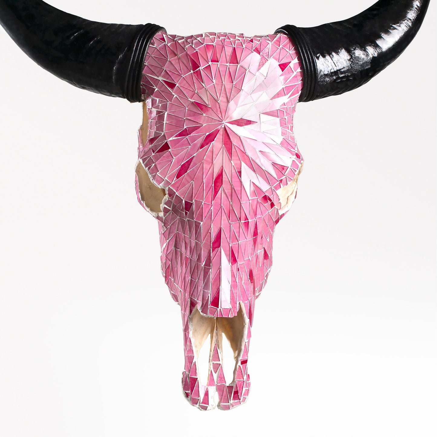 Cow Skull - Pink Mirror // Mosaic Finish