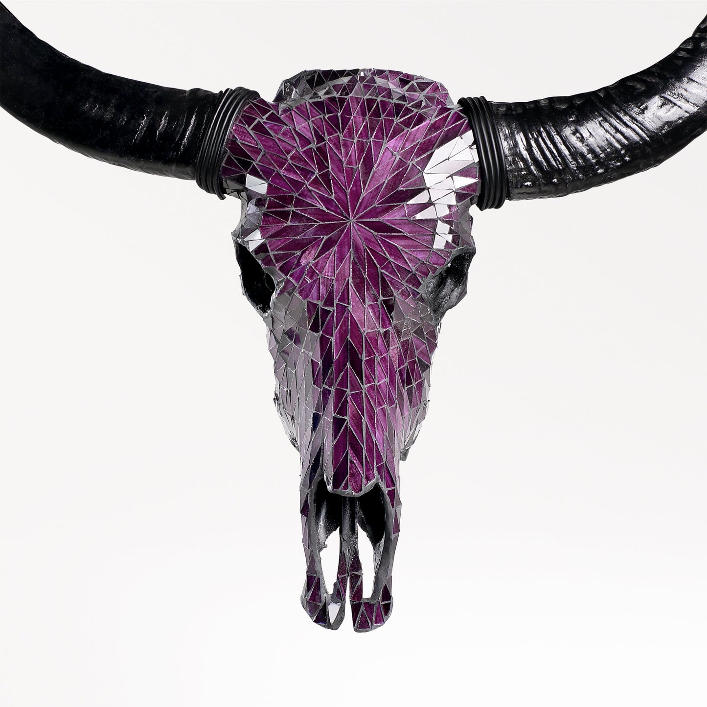 Buffalo Skull - Purple Mirror // Mosaic Finish