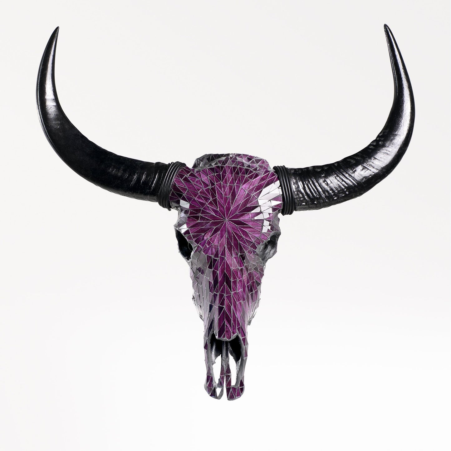 Buffalo Skull - Purple Mirror // Mosaic Finish