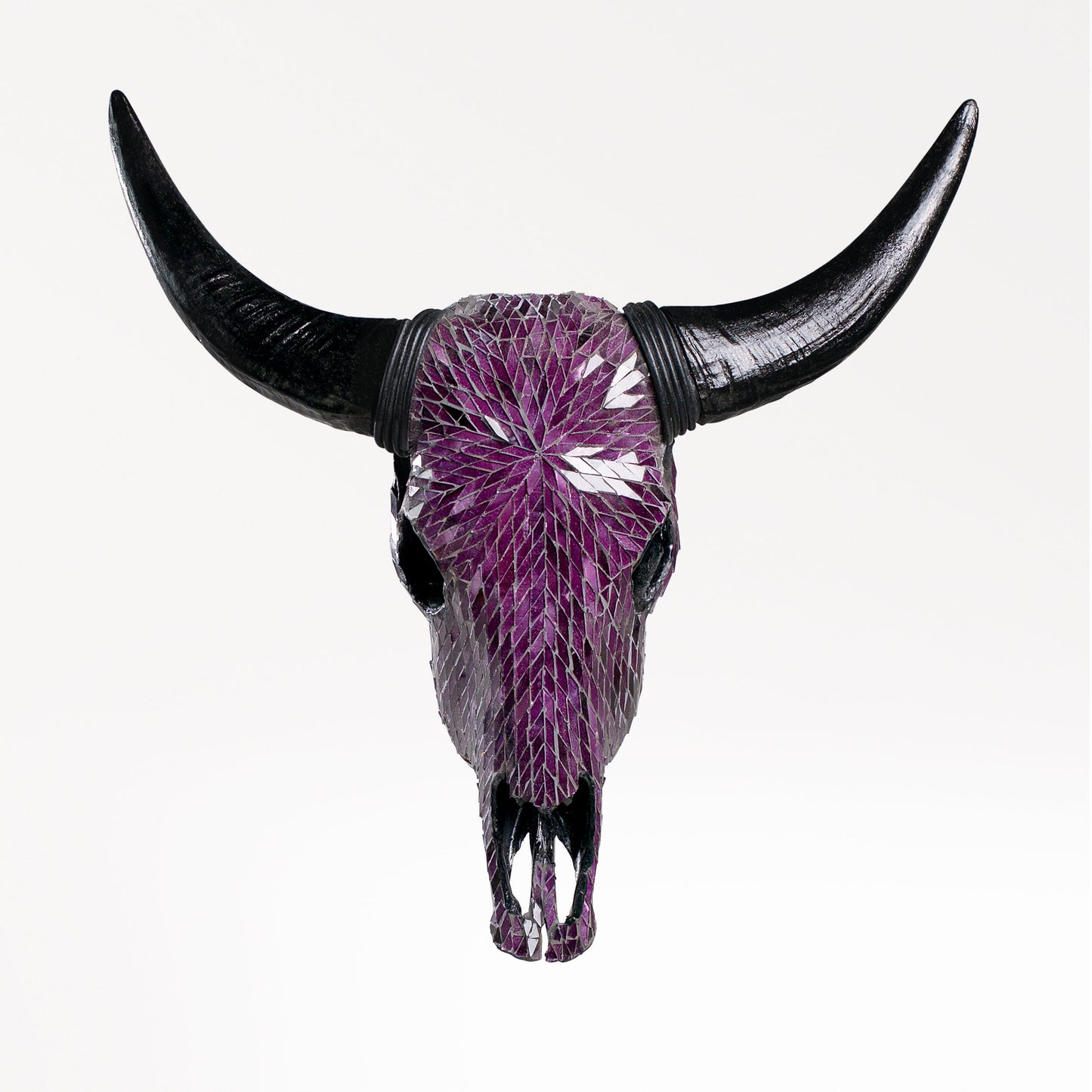 Cow Skull - Purple Mirror // Mosaic Finish