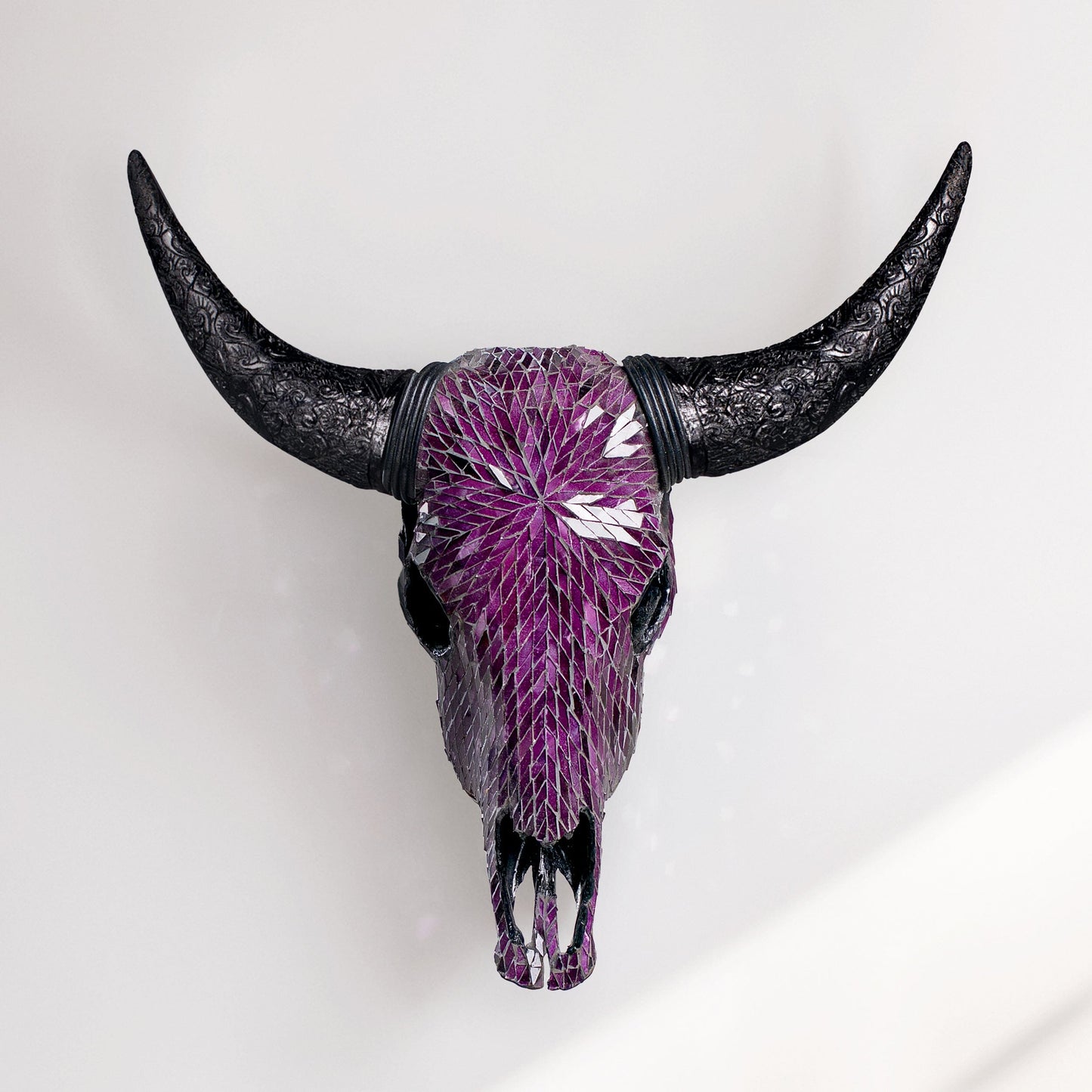 Cow Skull - Purple Mirror // Mosaic Finish