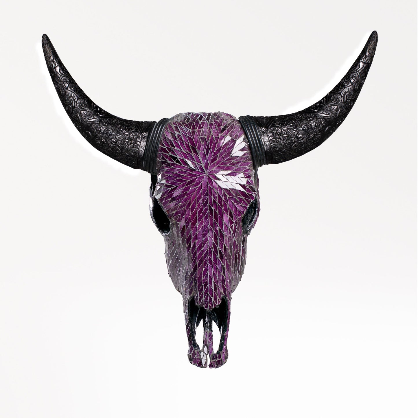 Cow Skull - Purple Mirror // Mosaic Finish