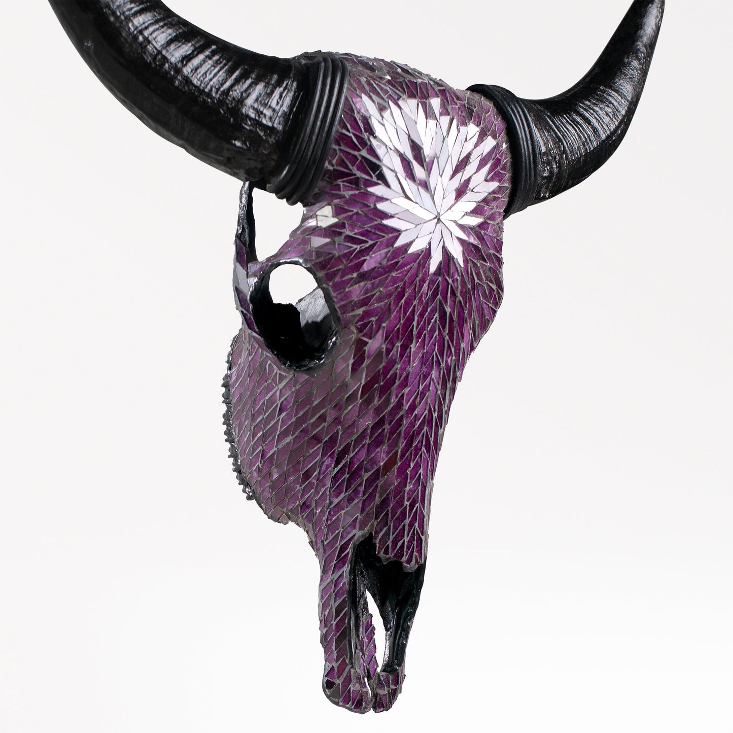 Cow Skull - Purple Mirror // Mosaic Finish