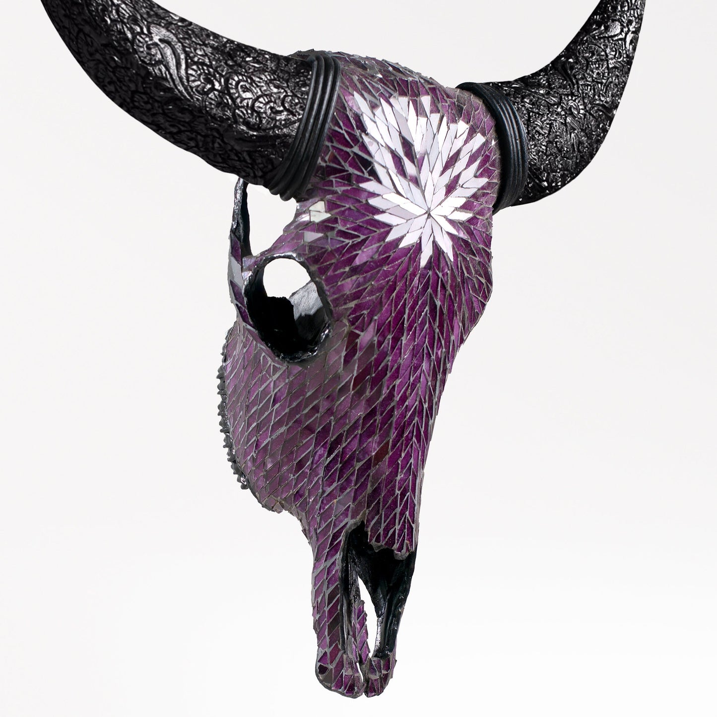 Cow Skull - Purple Mirror // Mosaic Finish
