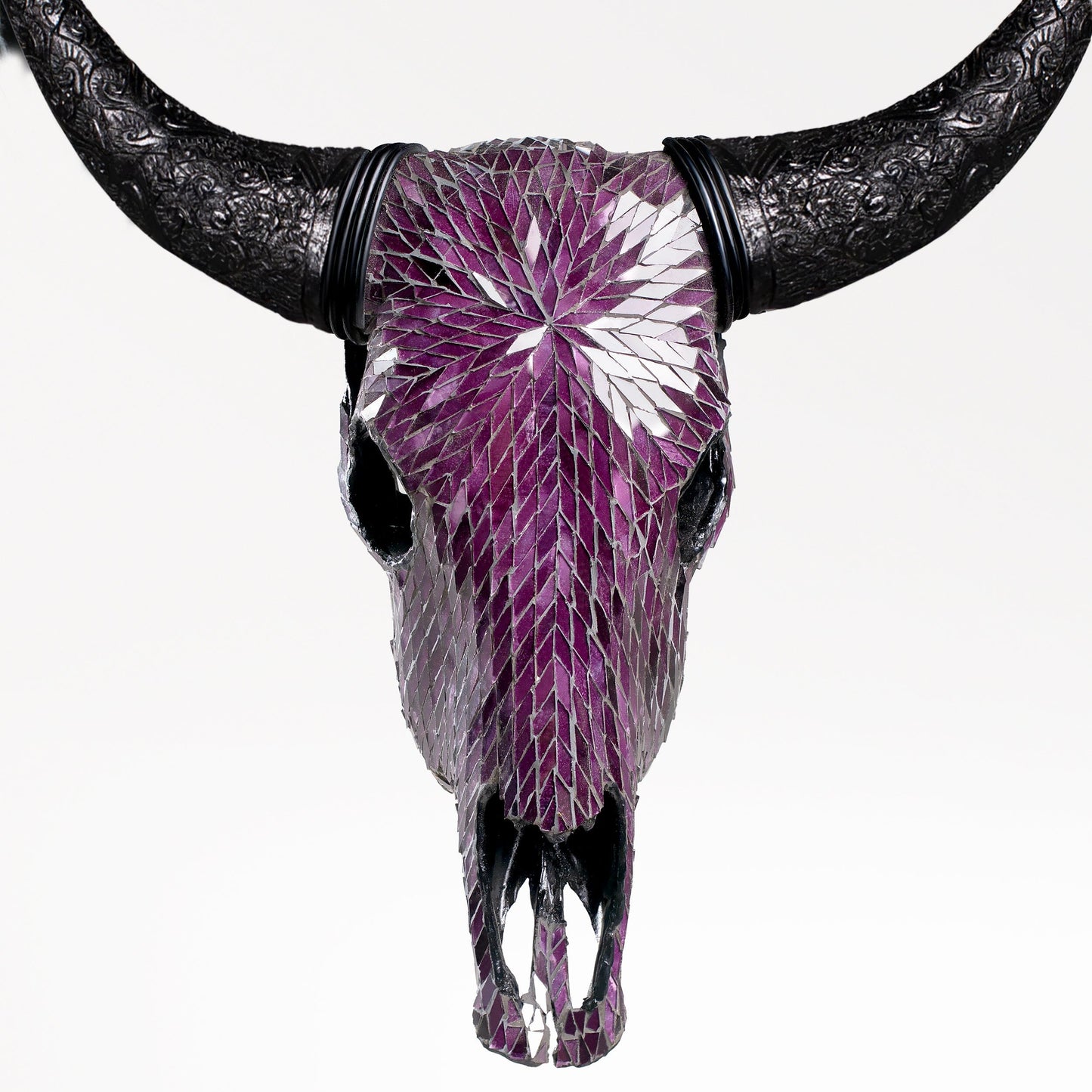 Cow Skull - Purple Mirror // Mosaic Finish