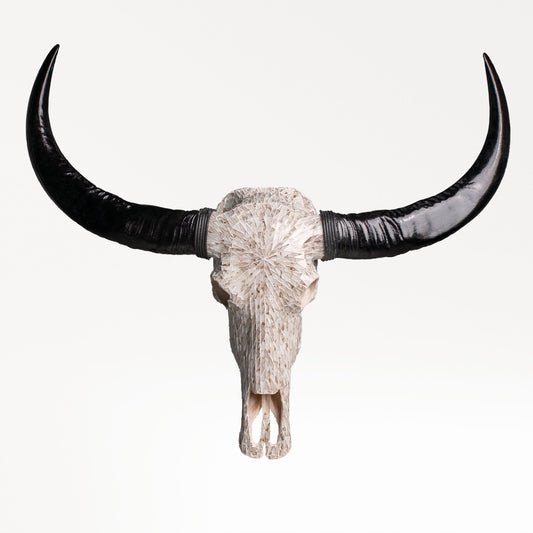 Buffalo Skull - Beige Mirror // Mosaic Finish