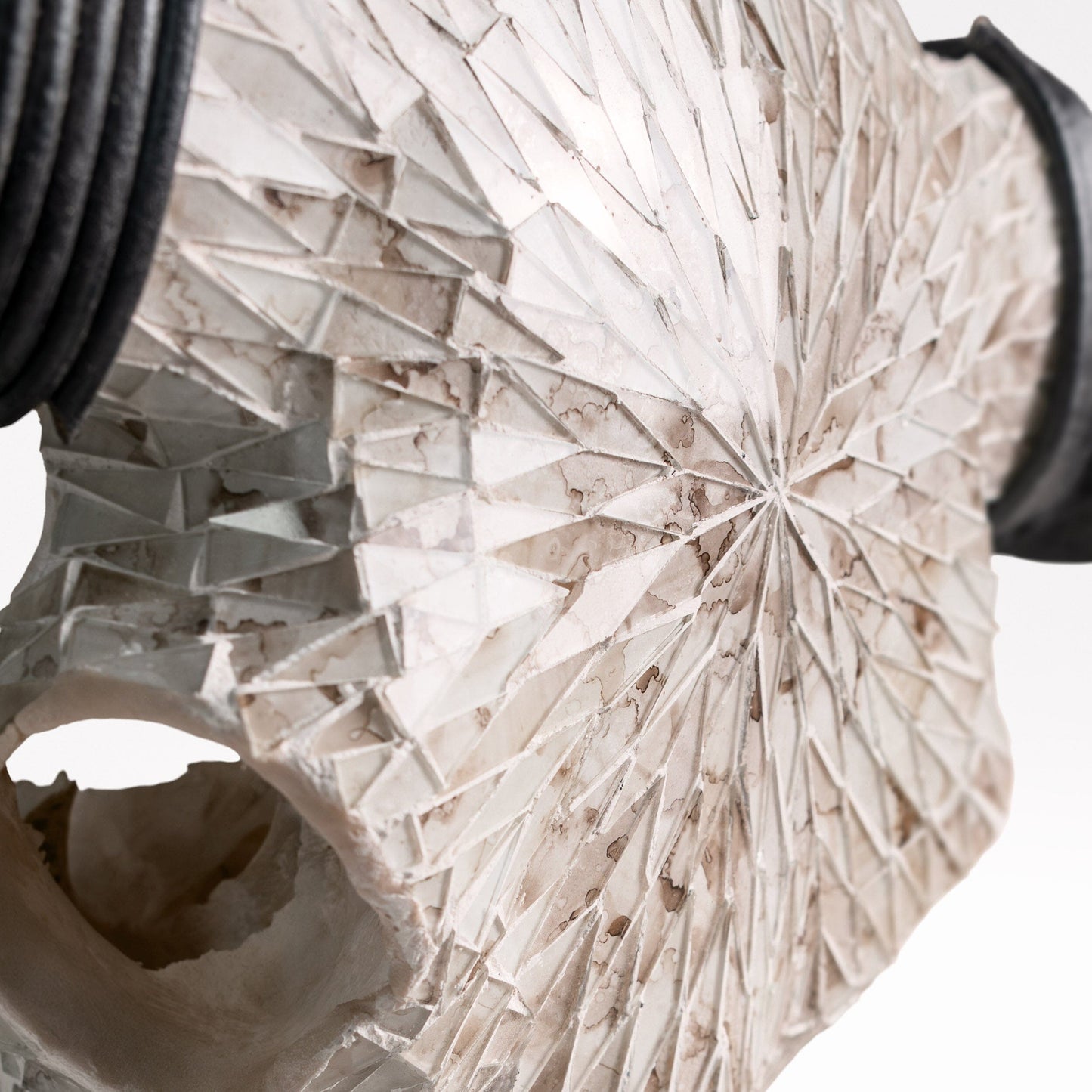 Buffalo Skull - Beige Mirror // Mosaic Finish