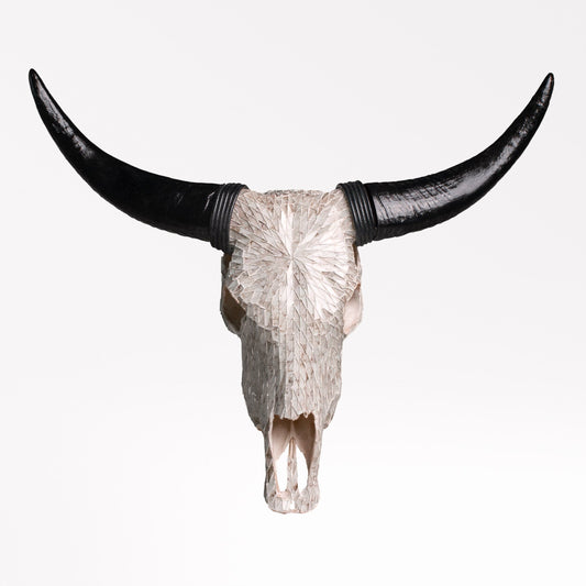 Cow Skull - Beige Mirror // Mosaic Finish