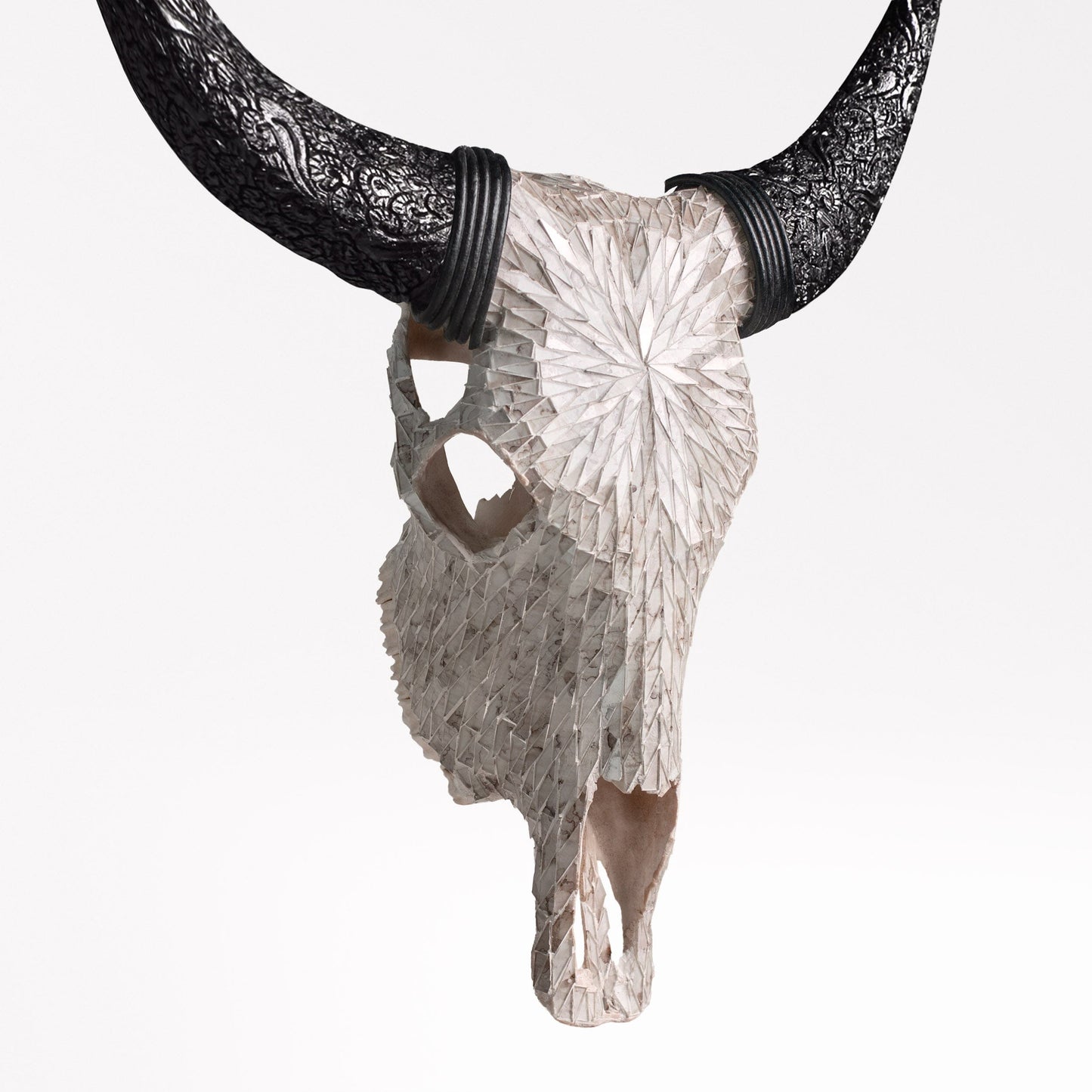 Cow Skull - Beige Mirror // Mosaic Finish