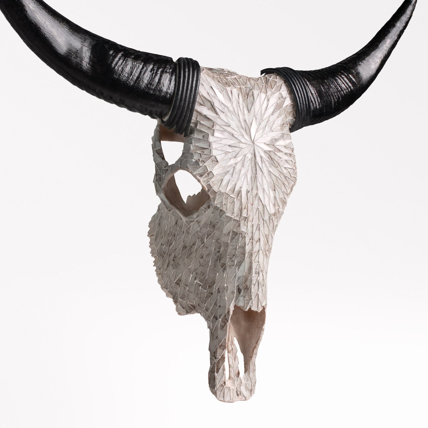 Cow Skull - Beige Mirror // Mosaic Finish