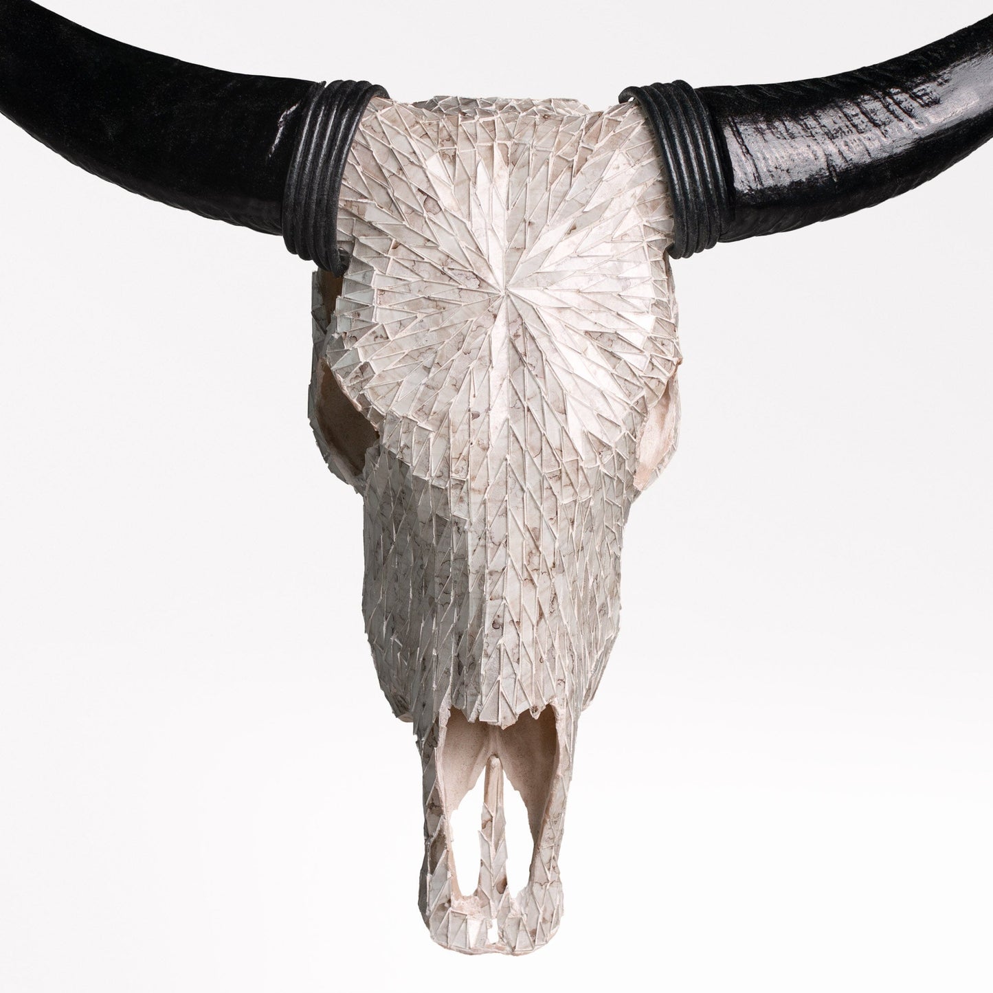 Cow Skull - Beige Mirror // Mosaic Finish