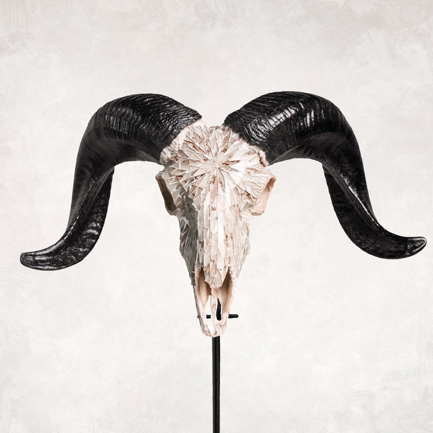 Ram Skull - Beige Mirror // Mosaic Finish